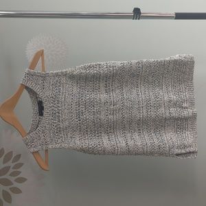 Blue knit design tank top quite long small banana Republic